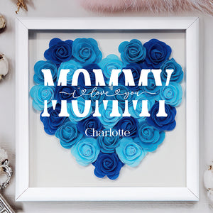 Custom Name I Love You Mom Mother's Day Flower Shadow Box TH10 892561