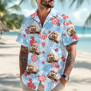 Custom Photo Funny Face Dog Family Hawaii Shirt Summer Gift HA75 892252