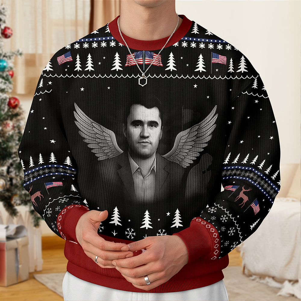 In Love Memory Charlie Kirk Ugly Christmas Sweater HO82 900322
