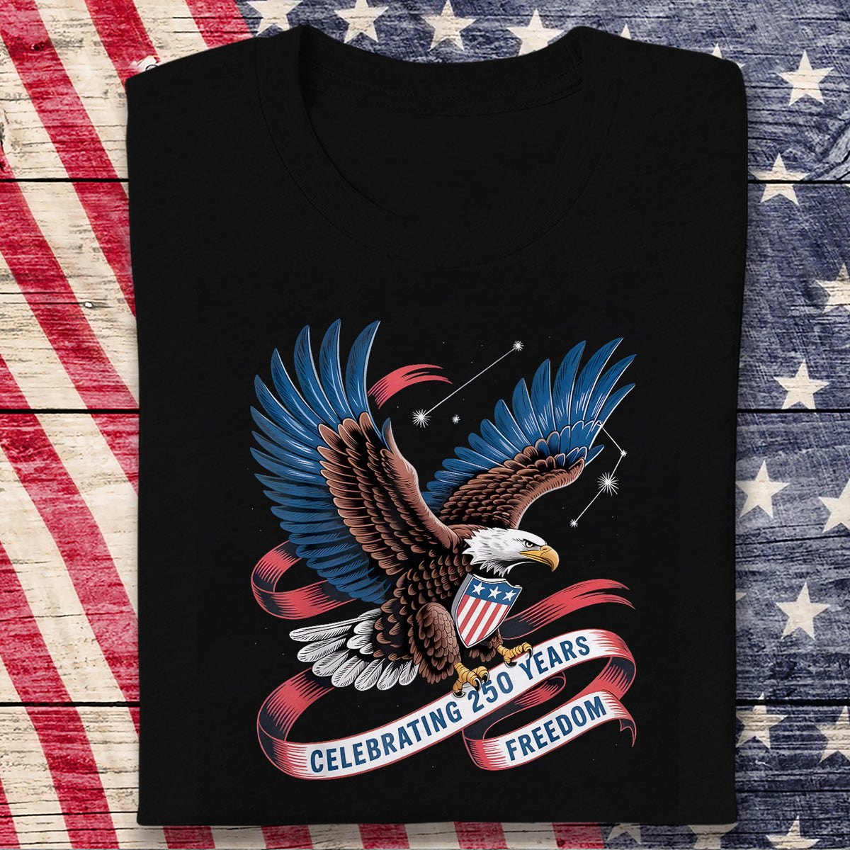 Celebrating 250 Years Freedom Dark Shirt HA75 898870