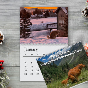 2026 Dogs Pooping In Beautiful Places Calendar TH10 896705