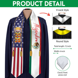 Estolas de graduación con bandera del país – Promoción 2025 HA75 892170