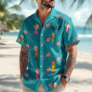 Custom Cute Face Baby Dancing Proud Of Top Dad Summer Vibe Hawaii Shirt LM32 893435