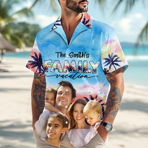 Custom Photo Family Trip Vacation Hawaiian Shirt HA75 892578