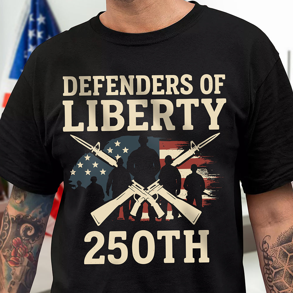Defenders Of Liberty 250th Anniversary USA Dark Shirt HA75 897300