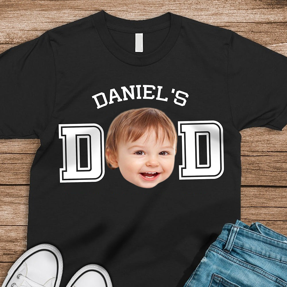 Custom Kid Photo Dad Shirt Father's Day Gift HA75 892348