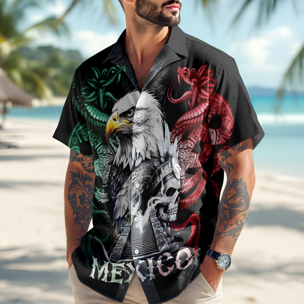Mexico Eagle Hawaii Shirt N369 895021