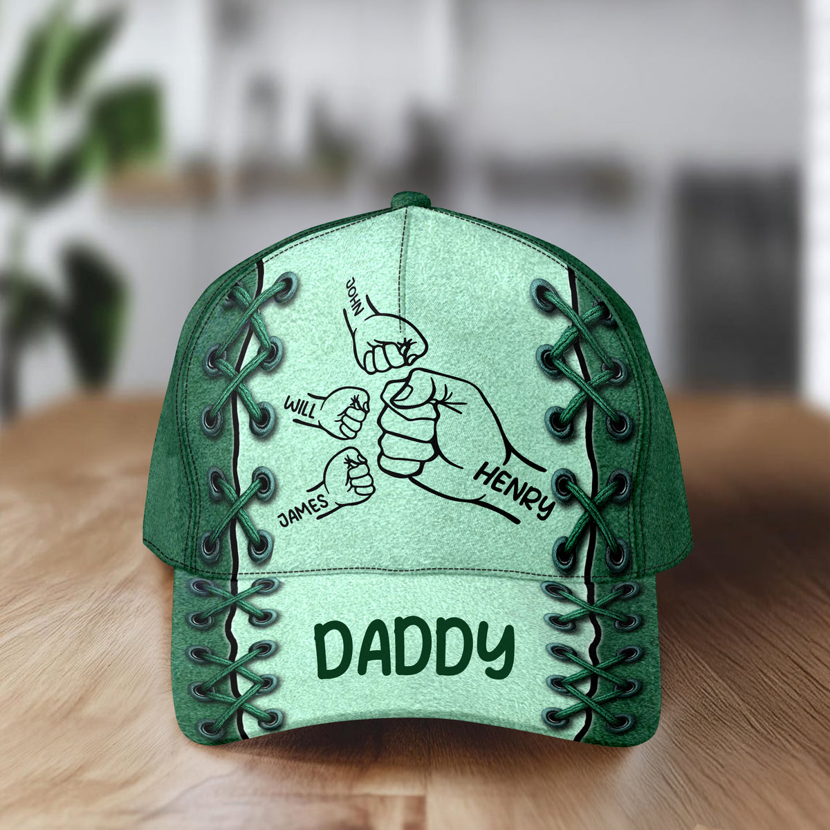 First Bump Daddy With Kids Classic Cap Personalized Gift For Dad, Father's Day HO82 894128