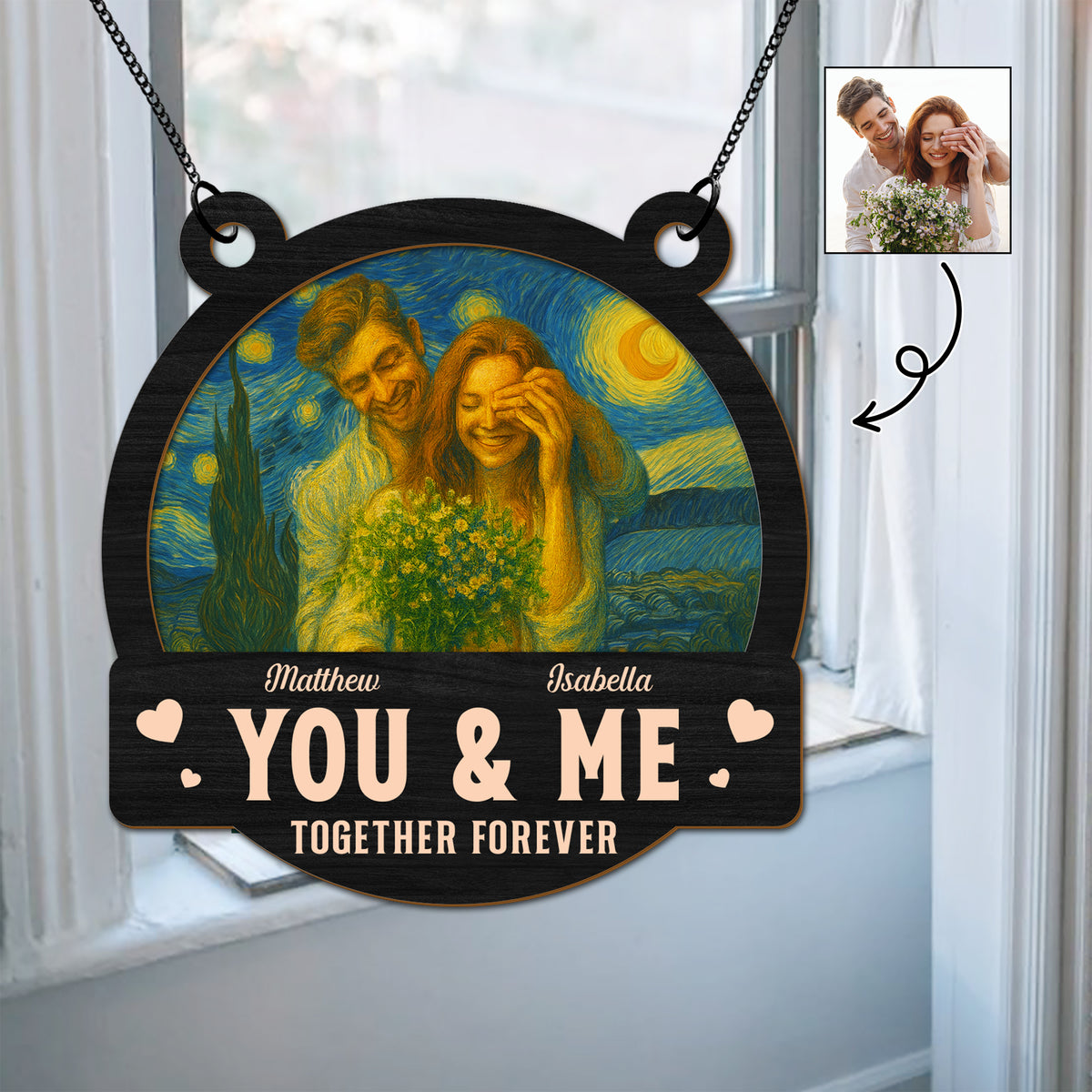 Custom Photo Couple You & Me, We Got This Personalized Suncatcher HA75 897186