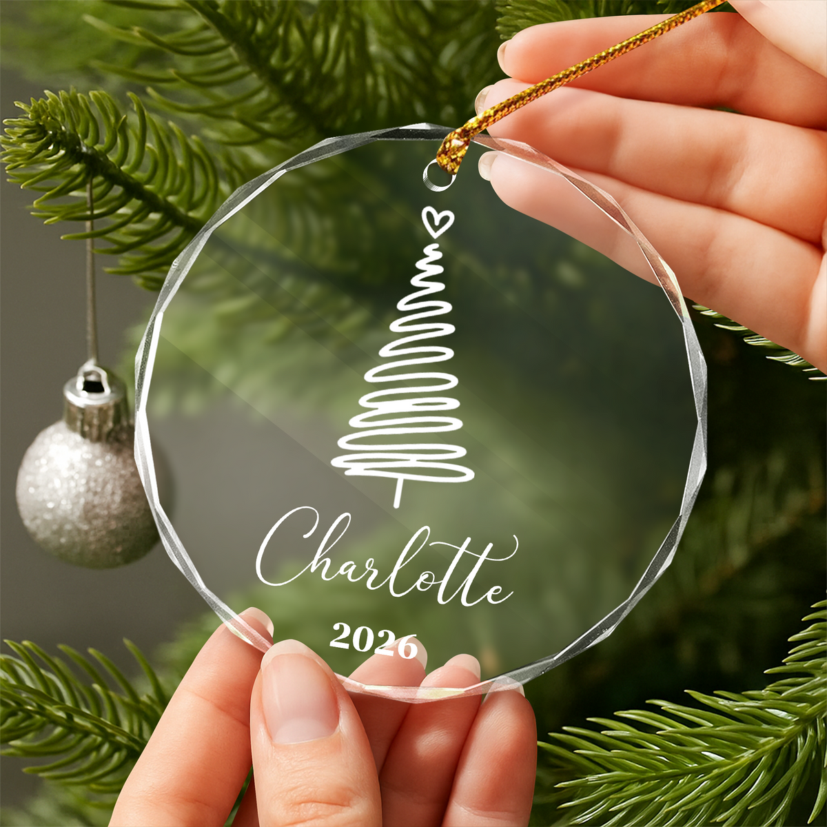 Personalized Custom Name Family Glass Ornament For Christmas TH10 170989