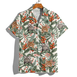 Custom Cat Photo In The Air Hawaii Shirt Gift For Cat Lovers HO82 893836