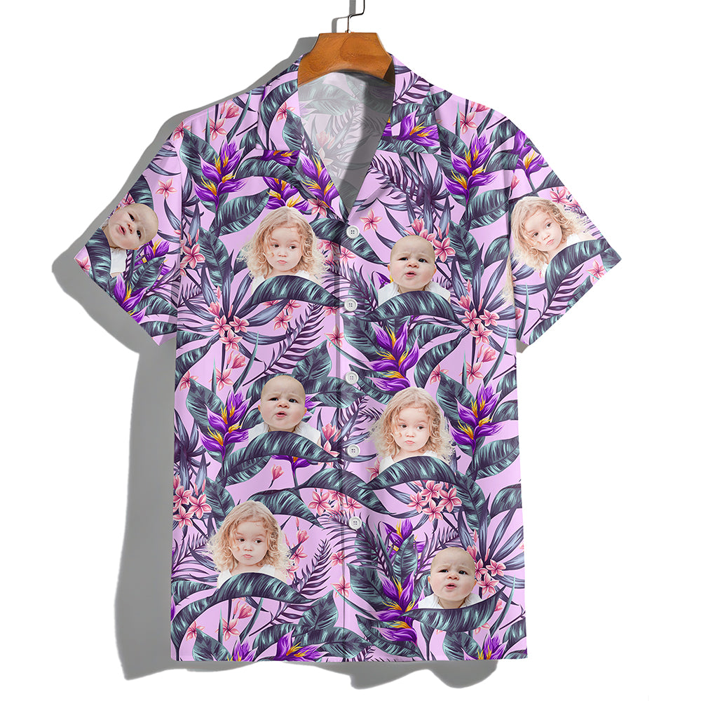 Custom Hawaii In The Air Face Human Photo Family Hawaii Shirt HO82 893834