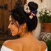 Personalized Mexico USA Scrunchie, Mexican American Hair Tie, Two Cultures One Heart Hair Accessory, Patriotic Gift for Women K228 903382