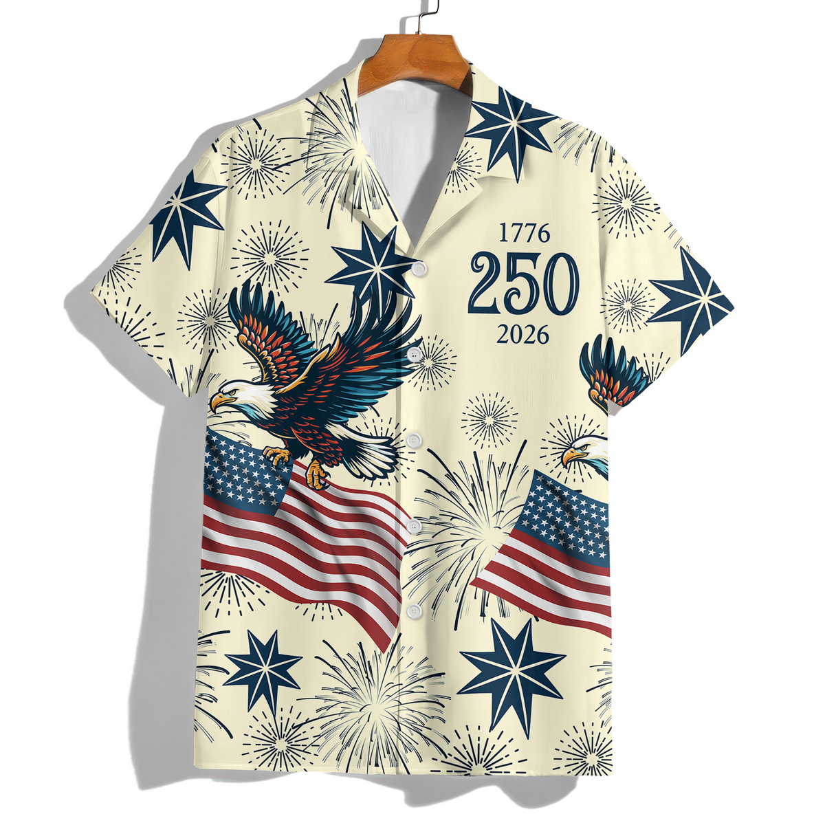 Personalized USA 250 Anniversary Eagle 1776-2026 Hawaii Shirt TH10 898325