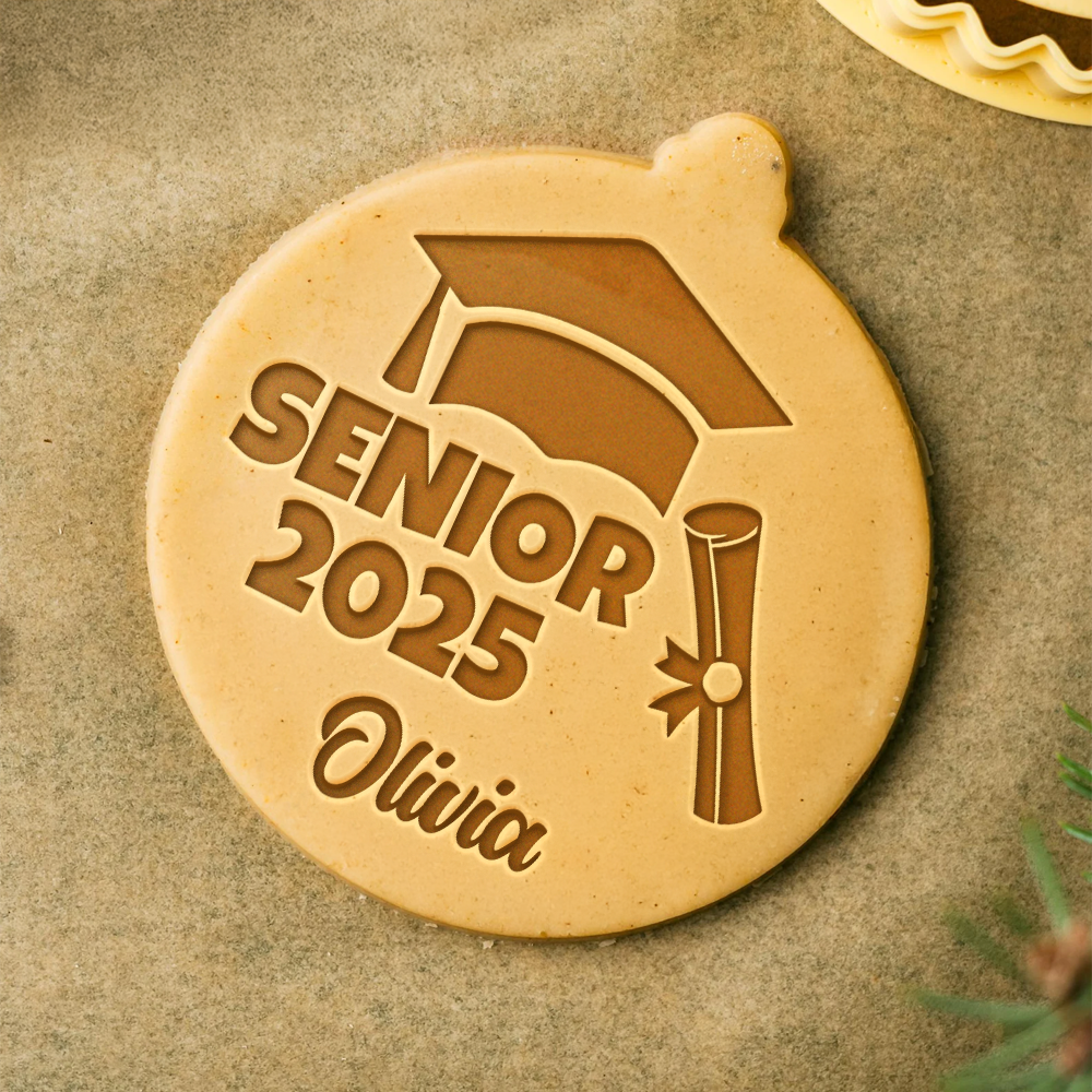 Personalized Name Congrats Graduation Class Of 2025 Cookie Stamp LM32 897439