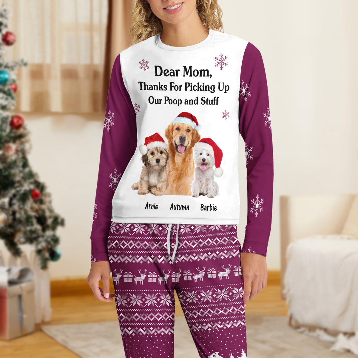 Custom Dog Photo Thanks For Picking Up My Poop and Stuff Sleepwear CH07 899126