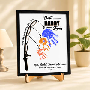 You Are The Reel Catch Daddy 2-Layered Wooden Plaque With Stand TH10 892989