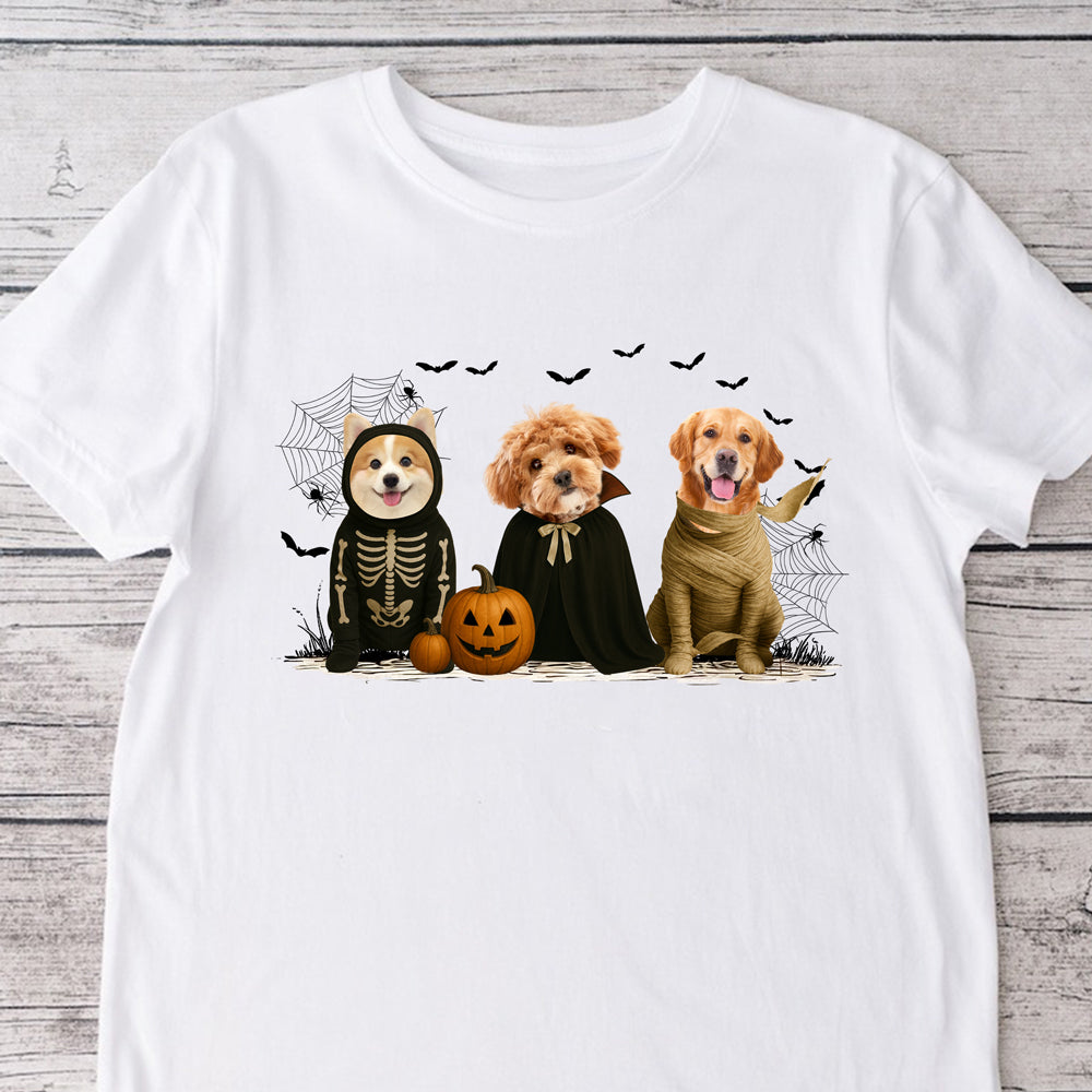 Custom Photo Gothic Halloween Shirt For Dog Lover TH10 896135