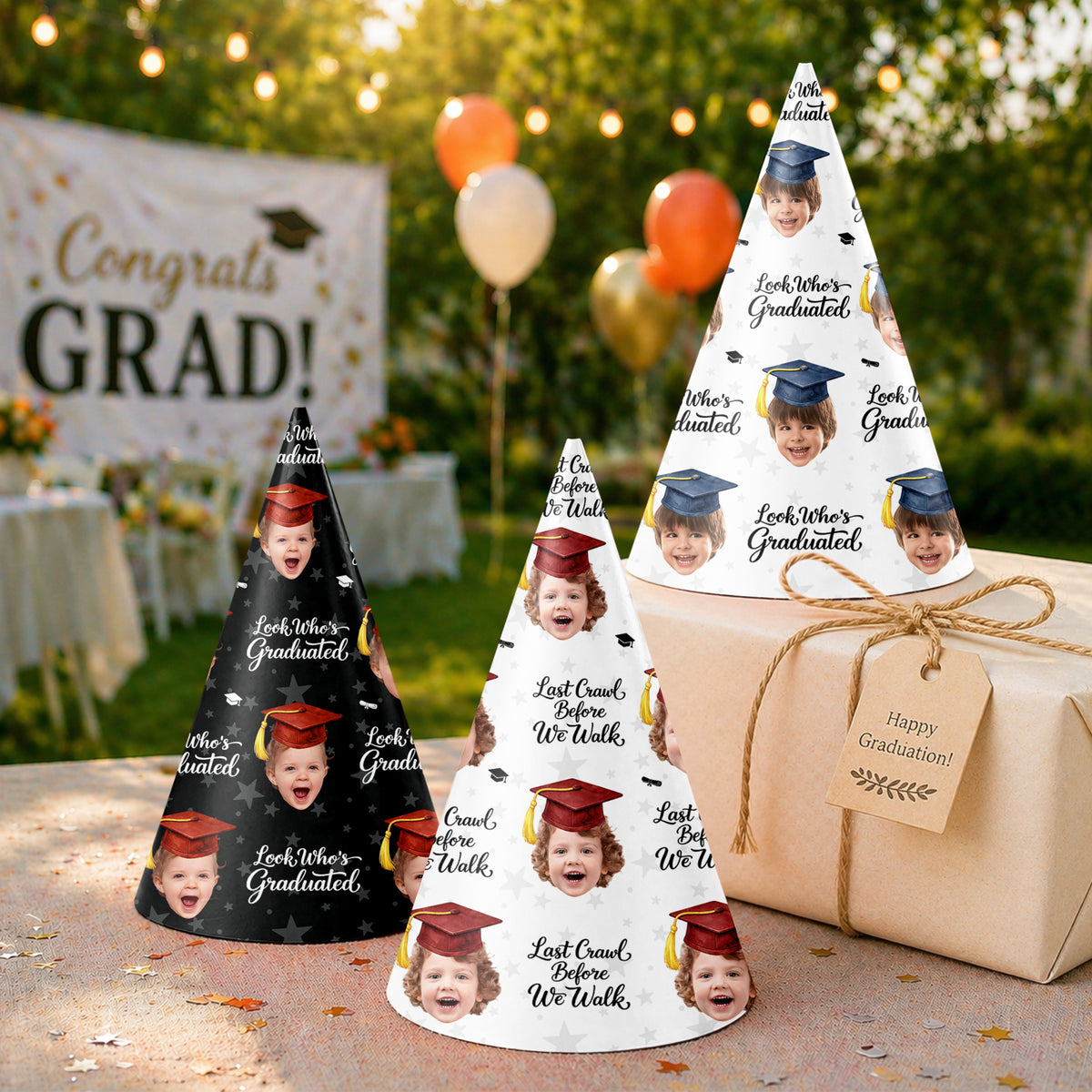Custom Photo Look Who's Graduated Party Hat Graduation Gift HA75 921226