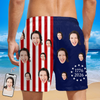 Personalized Face Swim Trunks – Custom Photo American Flag Beach Shorts for Men Beach Short LM32 899879