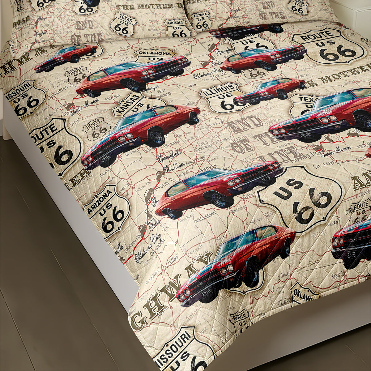 Custom Photo With Accessories Pattern Car Bedding Set Gift For Car Lovers CH07 895596