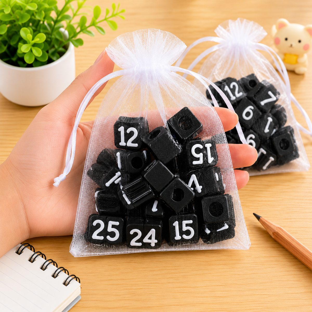 Personalized Numbered Pencil Toppers - Gifts For Classroom, Back To School Gift HO82 902814