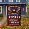 Custom Family Name One Nation Under God America 250th Anniversary Garden Flag LM32 669287