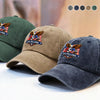 250th Anniversary 1776-2026 Eagle USA Semiquincentennial Patriotic Washed Denim Baseball Cap HA75 921014