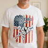 Custom Name 250th Anniversary 1776–2026 American Flag White T-Shirt, Patriotic USA Shirt TH10 169209
