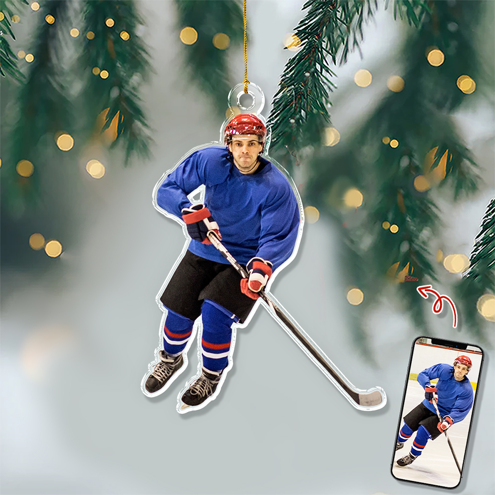 Custom Rink Master Photo Acrylic Ornament - Gift For Ice Hockey Players, Ice Hockey Lovers, Family Members HO82 900194