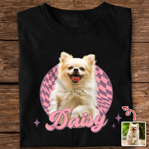 Custom Cute Dog Photo Retro Dark Shirt For Dog Lovers LM32 895645