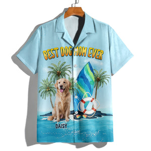Custom Photo Best Dog Dad And Mom Ever Hawaiian Shirt For Vacations & Gifts LM32 893717