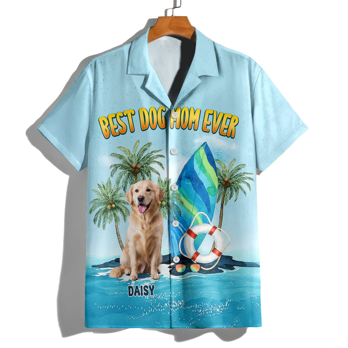 Custom Photo Best Dog Dad And Mom Ever Hawaiian Shirt For Vacations & Gifts LM32 893717