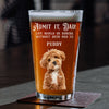 Custom Photo Admit it, Dad, Mom - Life Would Be Boring Without Dog Cat Print Beer Glass HA75 892432