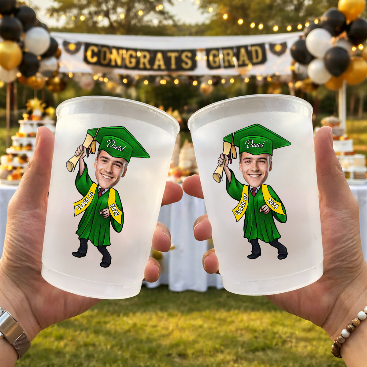 Custom Funny Photo Graduate Personalized Class of 2026 Day Cups CH07 911218