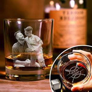Custom Photo Father's Day Baseball Whiskey Glass TH10 892869