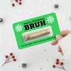 Custom Merry Christmas Bruh Money Holder Card - Personalized Funny Christmas Cash Gift Card for Family & Friends TH10 170679