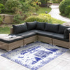 Personalized Camping Patio Rug Toile De Jouy Style HA75 892644