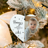 Custom Photo Baby's First Christmas Heart Ceramic Ornament Baby Christmas Tree Decoration Gift HO82 903428