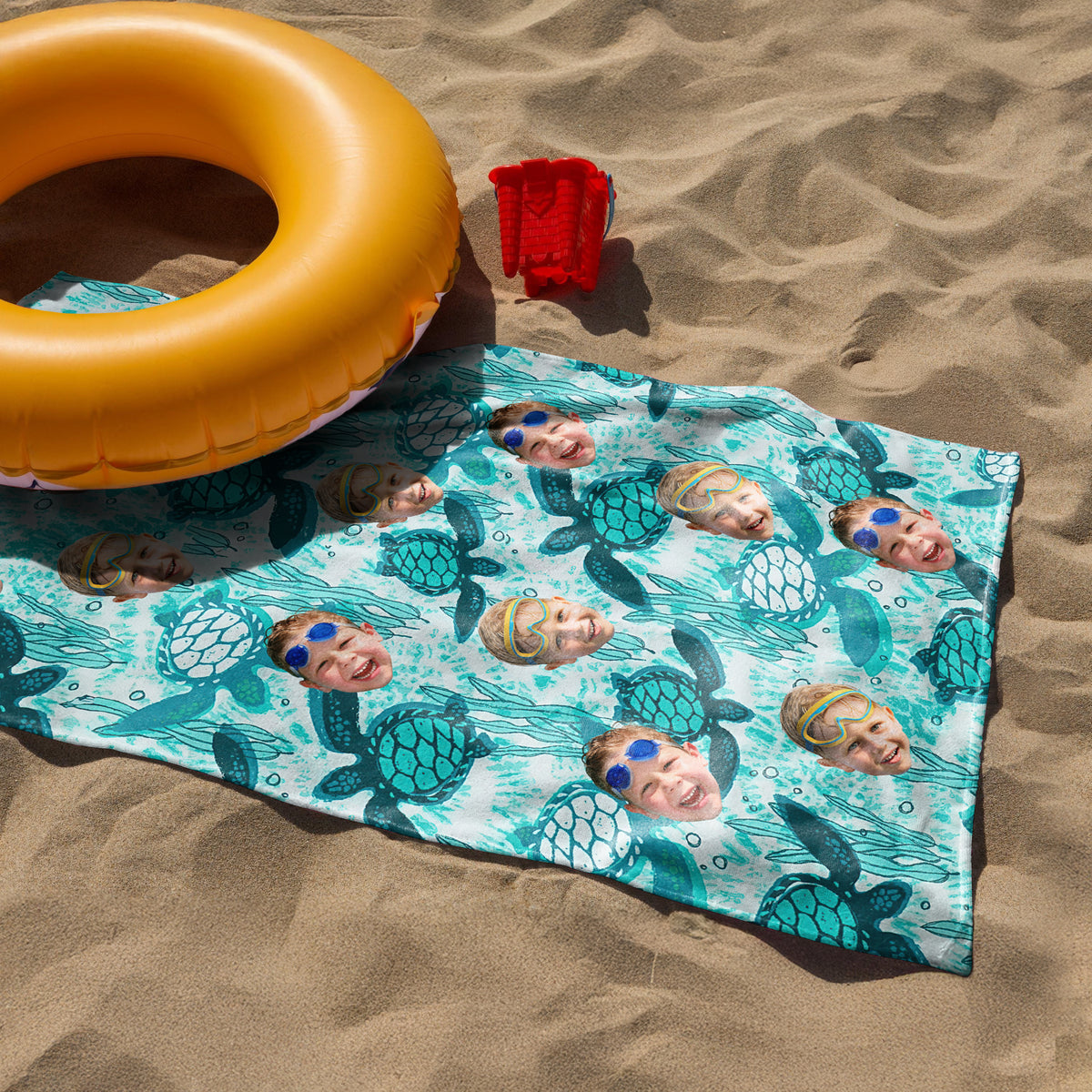 Custom Photo Turtles Pattern Beach Towel HO82 894068