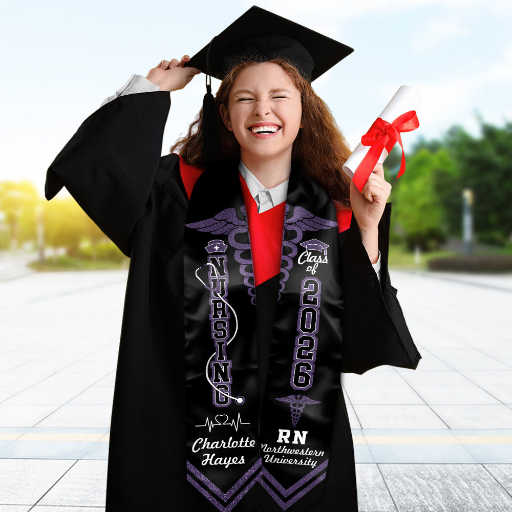 Personalized Nursing Stole Graduate Class Of 2026 HO82 901726