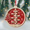 Custom Family Name Christmas - Personalized 2 Layered Wood Ornament CH07 899066