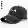Custom Name Papa Washed Denim Baseball Cap Father's Day Gift HO82 902740