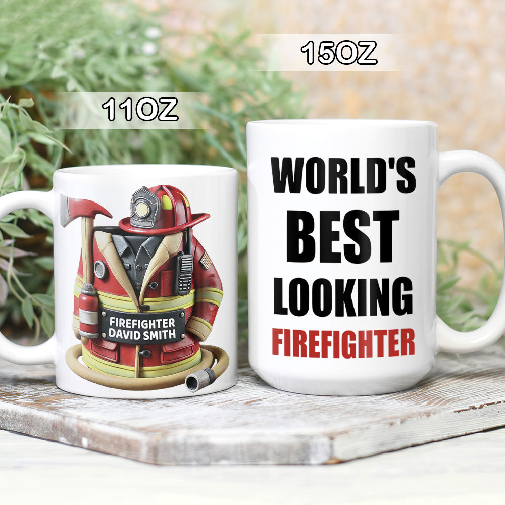 World's Best Looking Firefighter Gift For Dad Mug TH10 892957