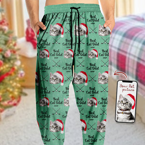 Custom Pet Photo Best Dog Dad Ever Sweatpants For Golf Loving LM32 893939