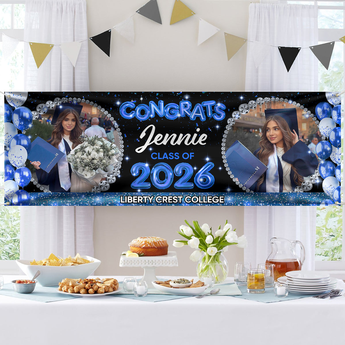 Graduation Class Of 2026 Personalized Photo Banner CH07 910678