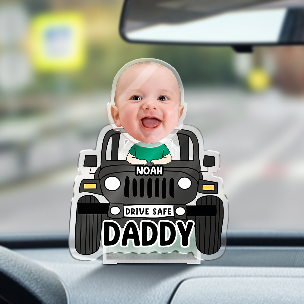 Father's Day Gifts, Custom Car Photo Shaking Head For Dad, Drive Safe Daddy HO82 893850