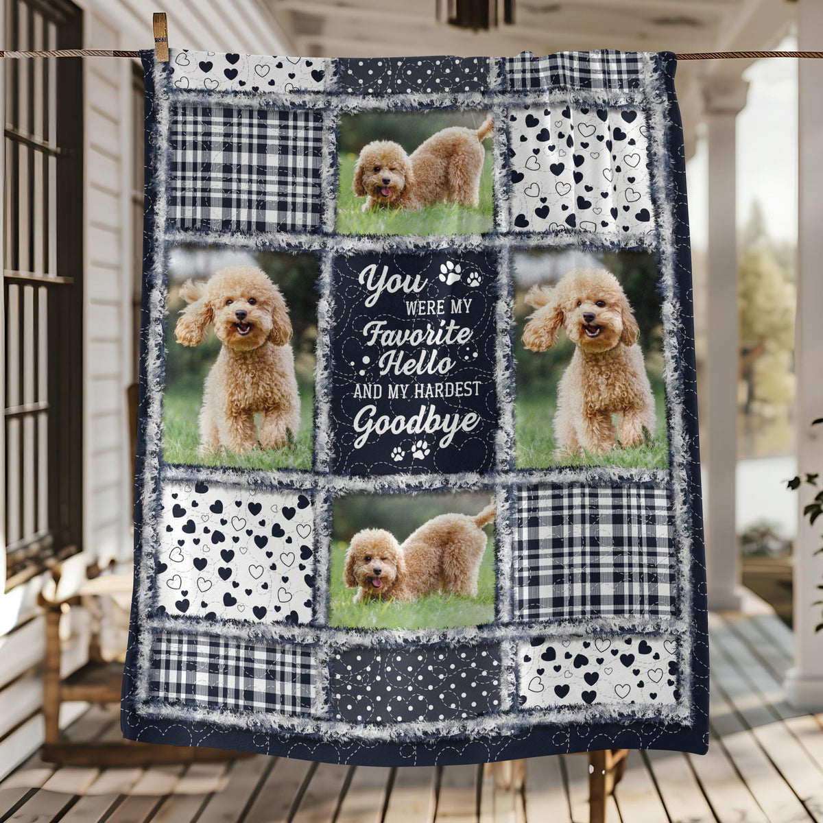 Custom Photo Forever In My Heart Memorial Blanket For Dog Lover TH10 896597