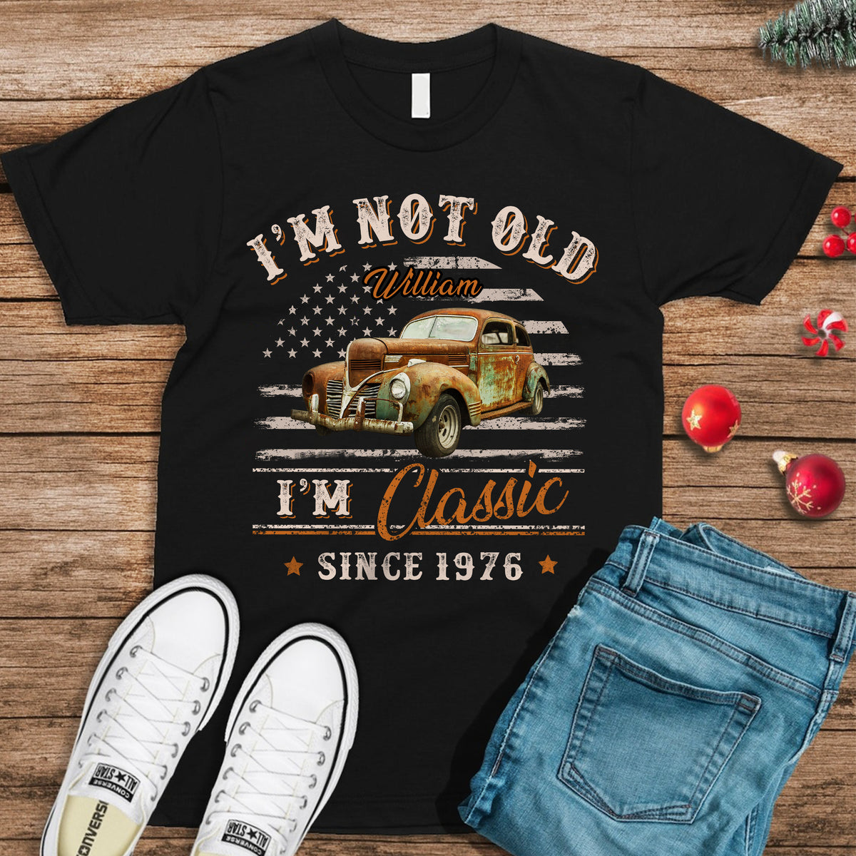 Custom Car Photo I'm Not Old I'm Classic Dark Shirt Gift For Car Lovers HO82 894434