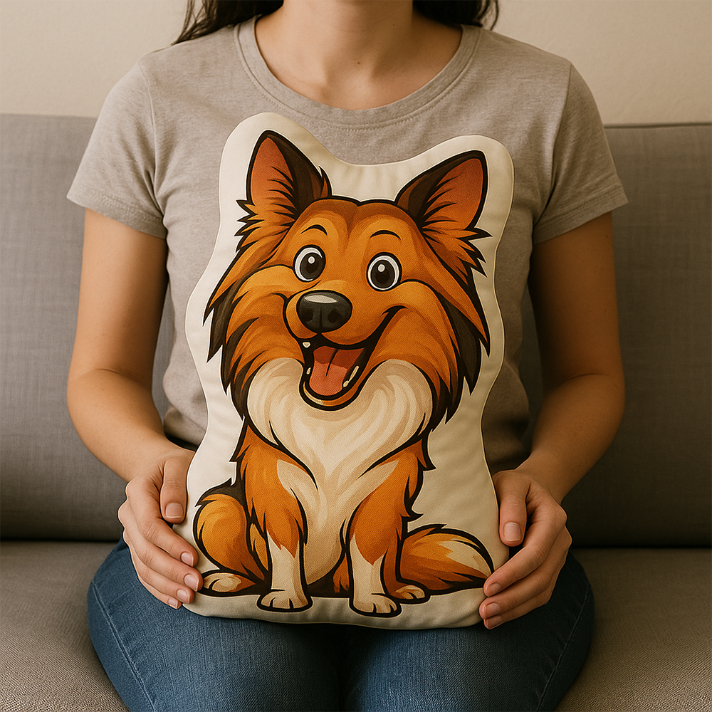 Custom Dog Cat Cartoon Photo Shaped Pillow For Dog Lovers Cat Lovers CH07 896448
